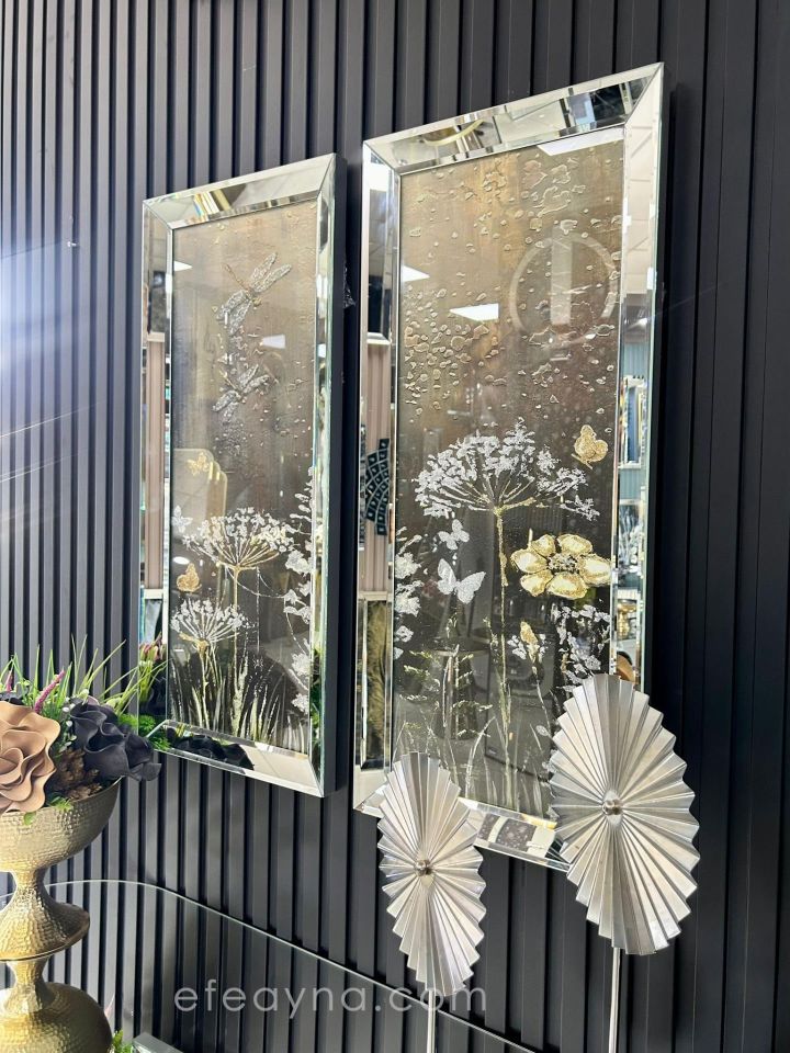 YUSUFCUK - GÜMÜŞ AYNA TABLO SETİ