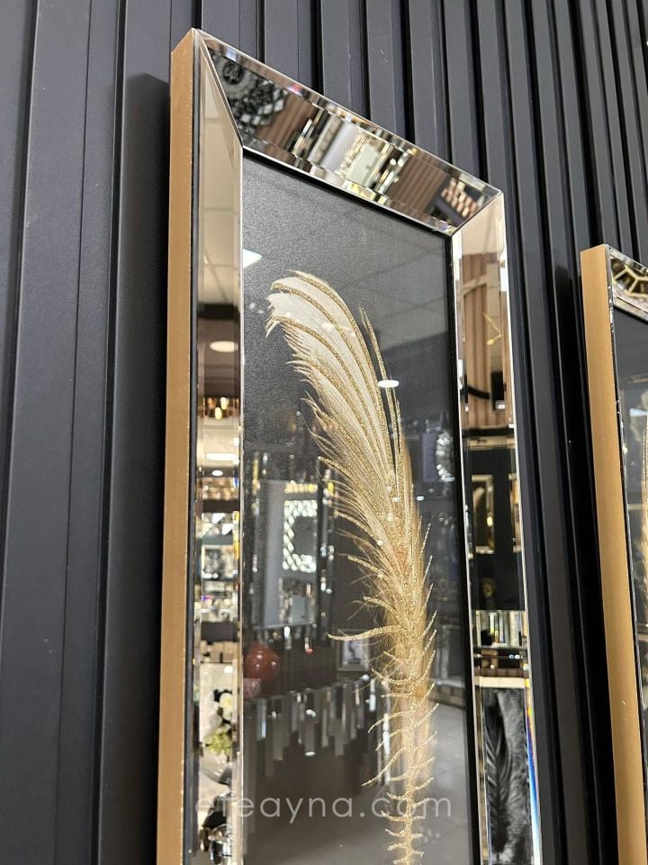 TÜY- 2'Lİ BRONZ AYNA TABLO SETİ