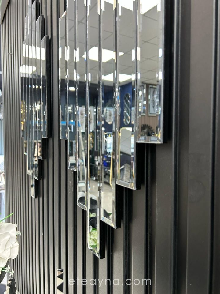 RİTMİK MODEL FÜME AYNA 2'Lİ SET (35x75cm x 2 adet)