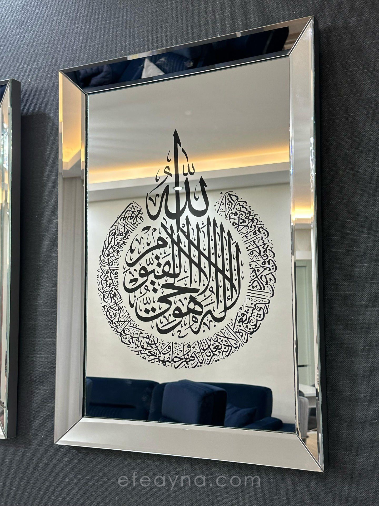 AYET-EL KÜRSİ AYNA TABLO-GÜMÜŞ 40X60