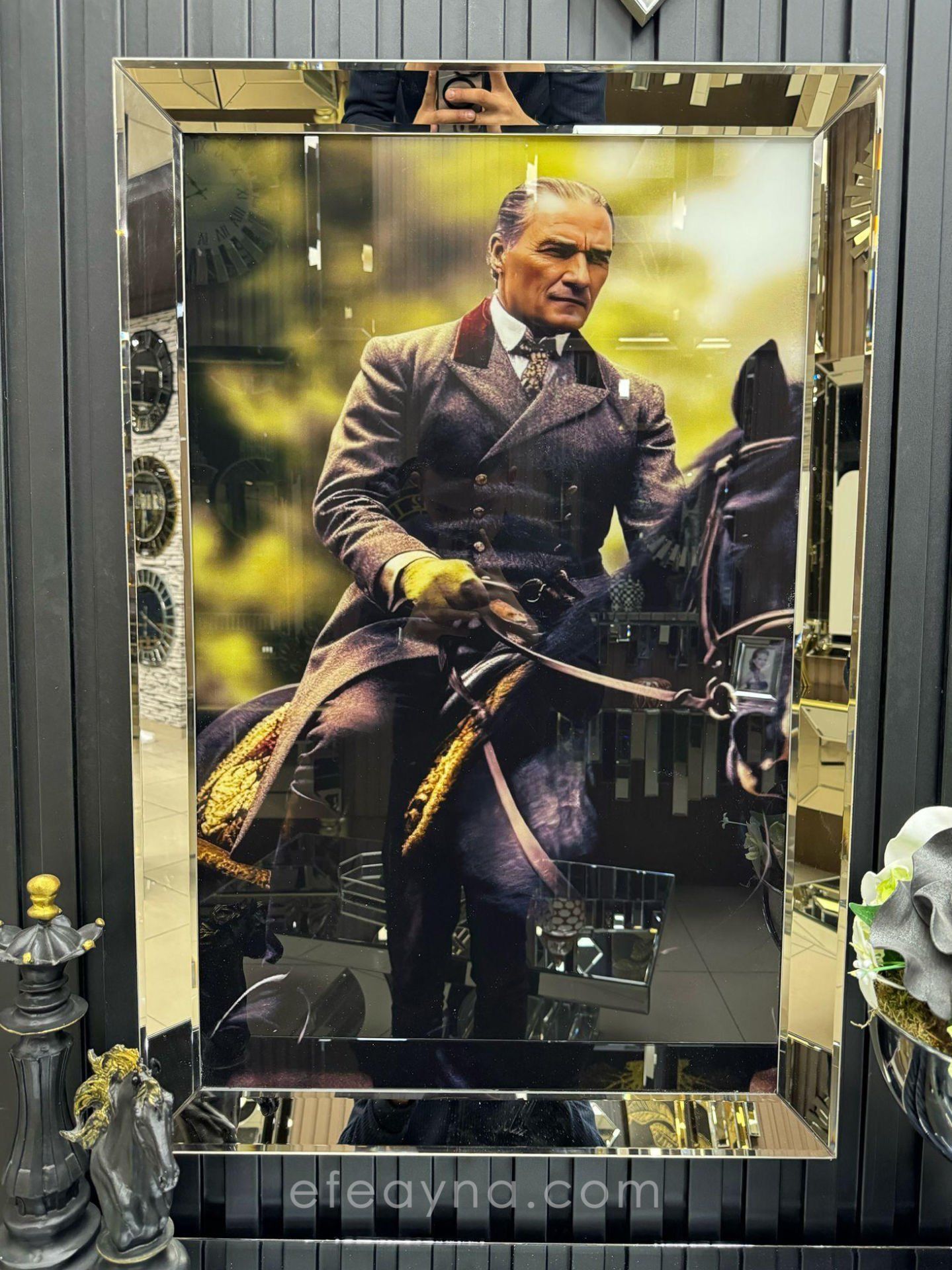 ATATÜRK -GOLD AYNA TABLO 70x100