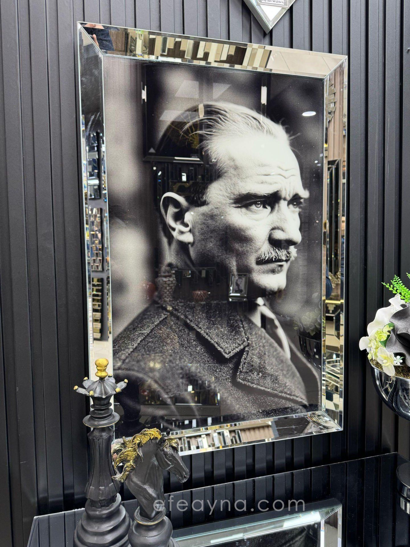 ATATÜRK -GÜMÜŞ AYNA TABLO 1 60X90