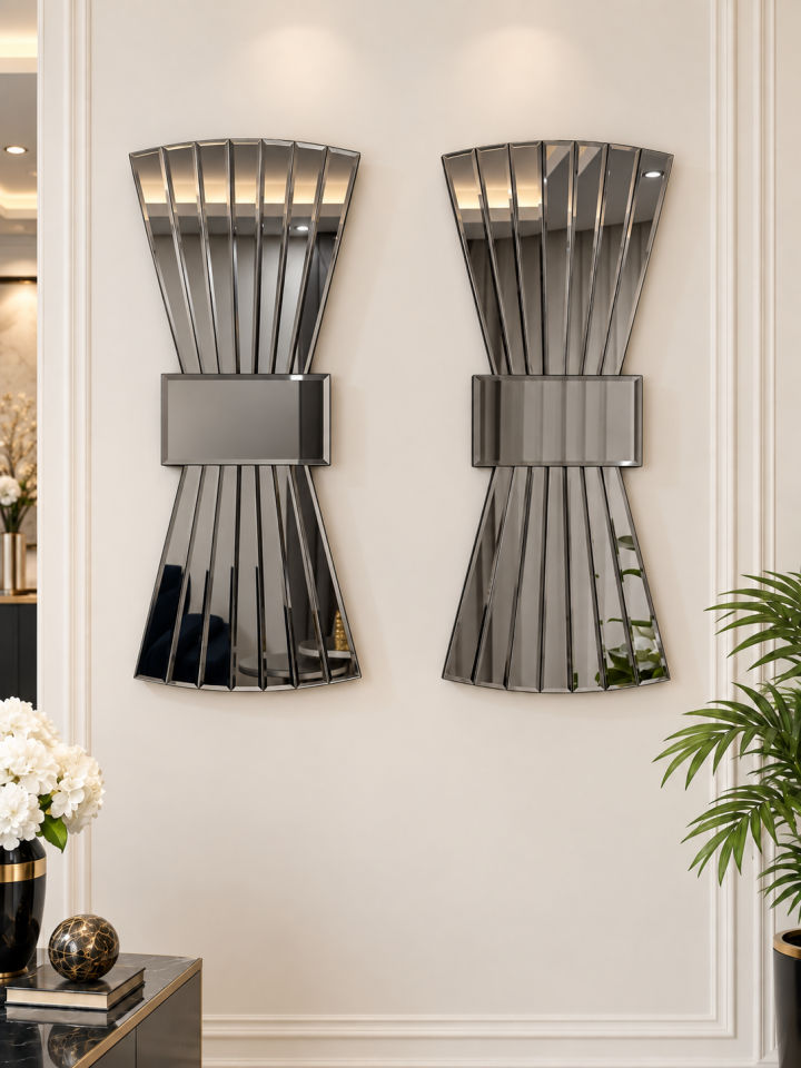 PAPYON MODEL FÜME AYNA 2'Lİ SET (35x85cm x 2 adet)