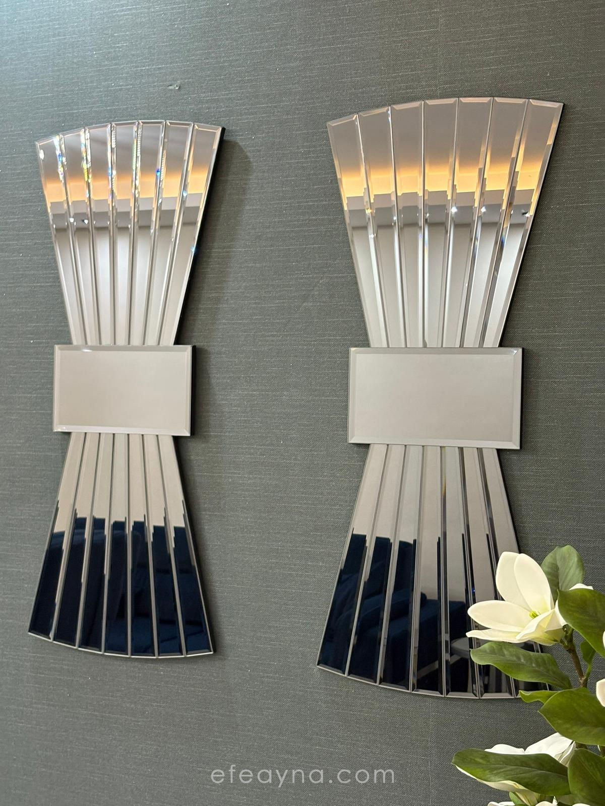 PAPYON MODEL FÜME AYNA 2'Lİ SET (35x85cm x 2 adet)