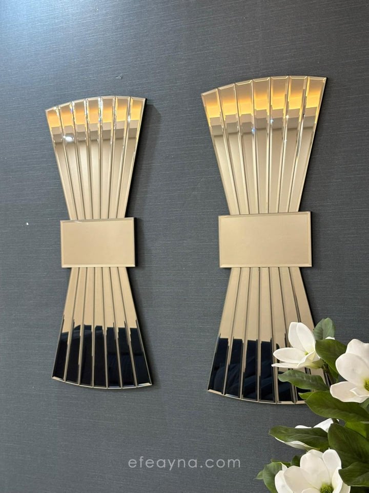 PAPYON MODEL BRONZ AYNA 2'Lİ SET (35x85cm x 2 adet)