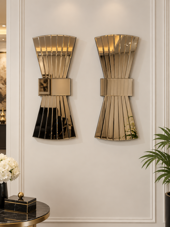 PAPYON MODEL BRONZ AYNA 2'Lİ SET (35x85cm x 2 adet)