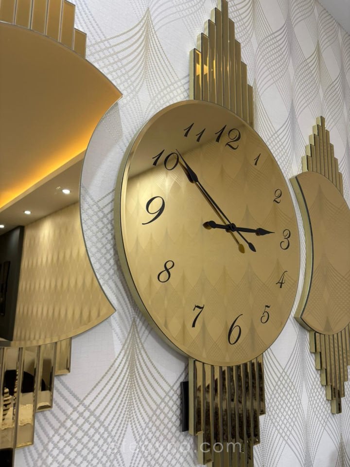 GALAKSİ- 3'LÜ GOLD DUVAR SAATİ SETİ