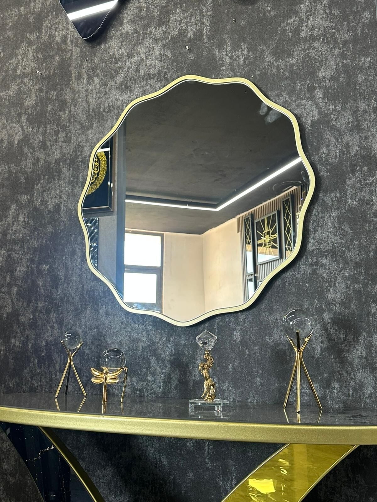 80 cm Papatya Model Ayna ,Pinterest ayna  (Salon ,antre , ofis vb için şık ayna modelleri.)